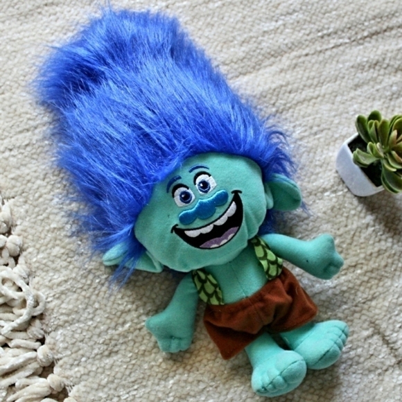 Dreamworks Other - Trolls DreamWorks Branch Blue Plush Stuffed Doll